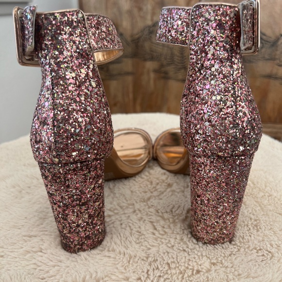 Herstyle Womens Chunky Block Heels Open Toe Ankle Strap High Heel Dress Pump - Picture 6 of 7